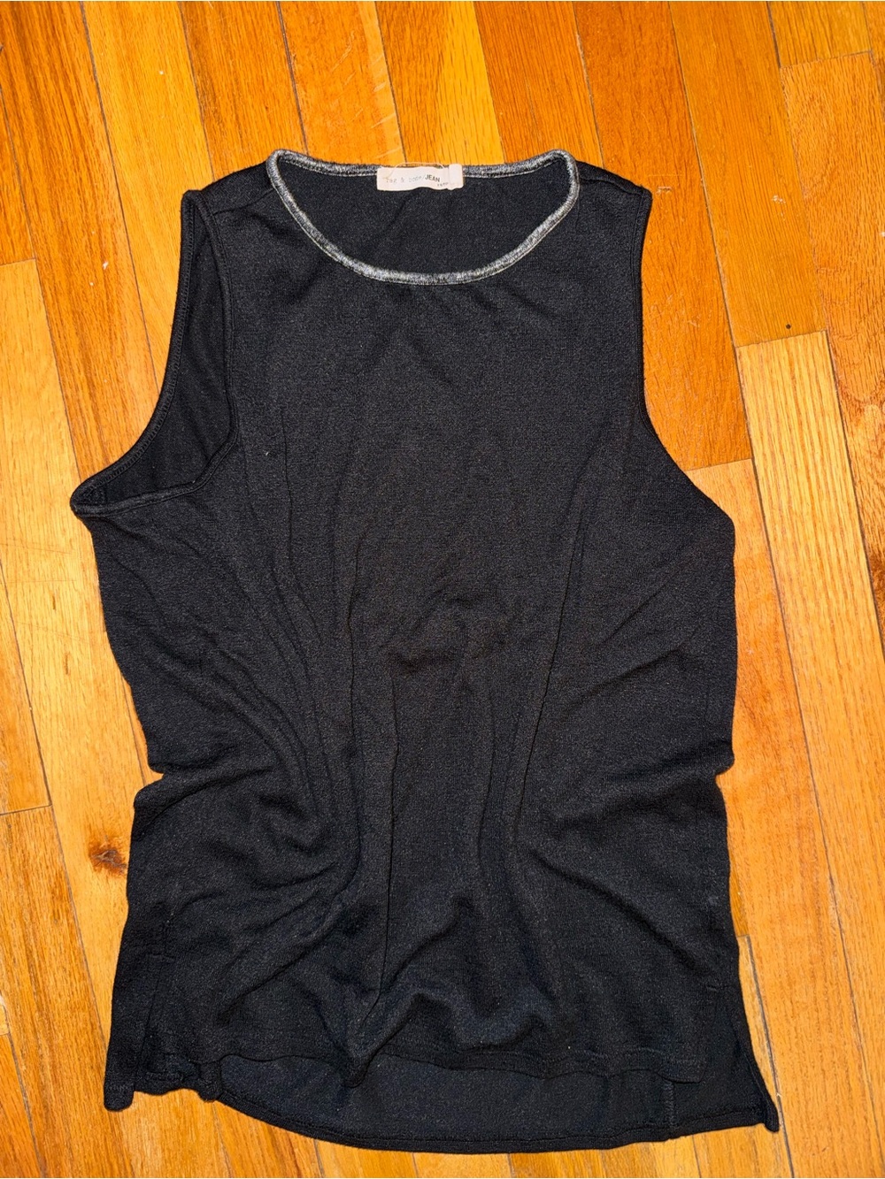 rag & bone black soft tank top